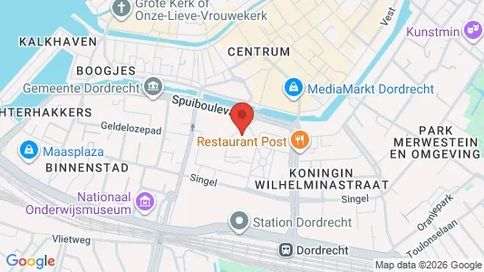 Kontorer til leie i Dordrecht - kort over placeringen