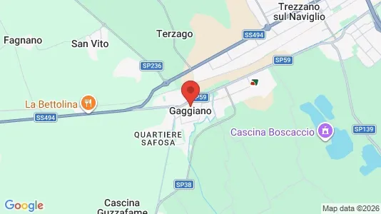 Nieruchomości komercyjne Do wynajęcia i Gaggiano - kort over placeringen