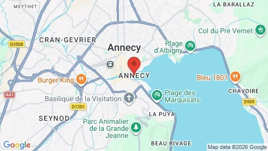 Kantorruimte te huur i Annecy - kort over placeringen