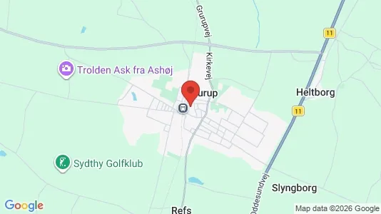 Kaupat Vuokrattavana i Hurup Thy - Kuva Google Street Viewstä