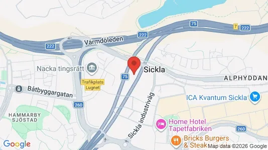 Toimistotilat Vuokrattavana i Nacka - Kuva Google Street Viewstä