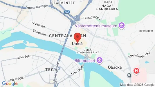 Kaupat Vuokrattavana i Umeå - Kuva Google Street Viewstä