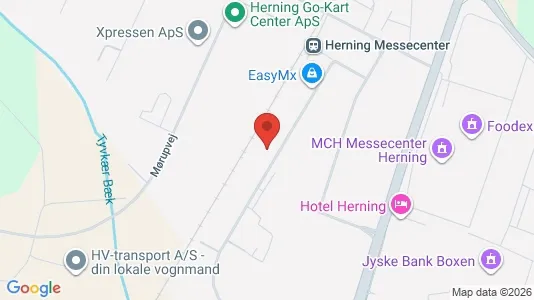 Varastot Myynnissä i Herning - kort over placeringen
