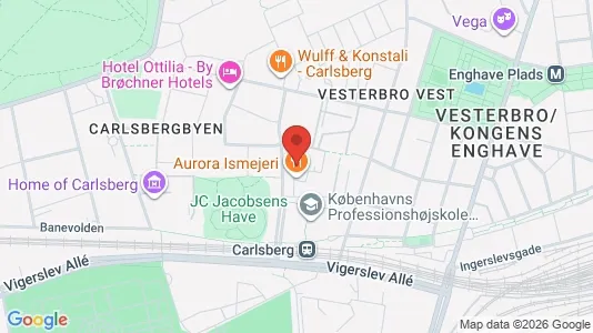 Kantorruimte te huur i Vesterbro - kort over placeringen