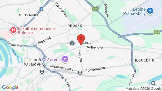 Lokaler til leje i Prag 9 - Foto fra Google Street View