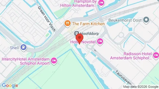 Commercial properties for rent i Haarlemmermeer - kort over placeringen