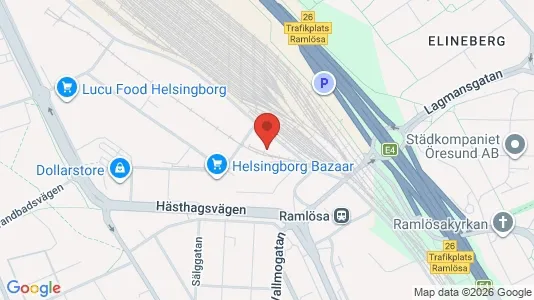 Gewerbeflächen zur Miete i Helsingborg – Foto von Google Street View