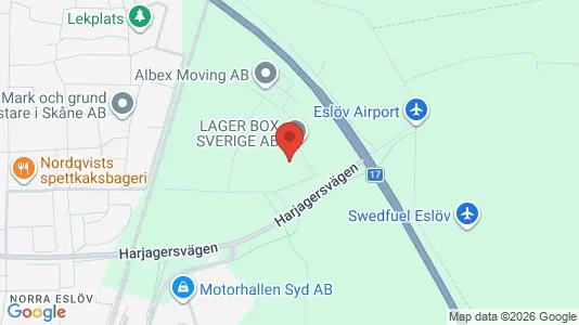 Varastot Vuokrattavana i Eslöv - Kuva Google Street Viewstä