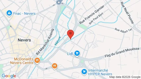 Kontorlokaler til leje i Nevers - Foto fra Google Street View