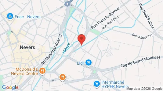 Toimistotilat Vuokrattavana i Nevers - Kuva Google Street Viewstä
