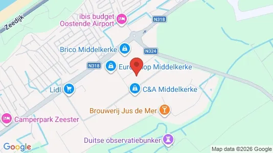 Lager zur Miete i Middelkerke – Foto von Google Street View