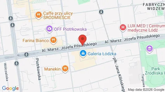Bedrijfsruimtes te huur i Łódź - kort over placeringen