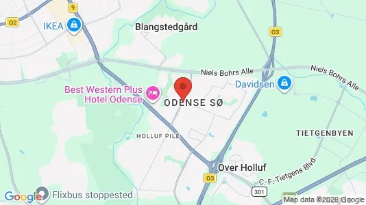 Kaupat Vuokrattavana i Odense SØ - Kuva Google Street Viewstä