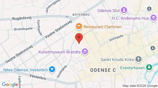 Kontorslokaler för uthyrning i Odense C – Foto från Google Street View