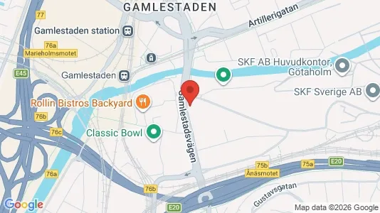 Kontorer til leie i Göteborg Ø - kort over placeringen