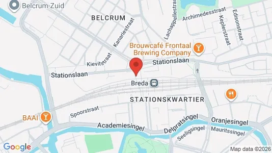 Liikekiinteistöt Vuokrattavana i Breda - kort over placeringen