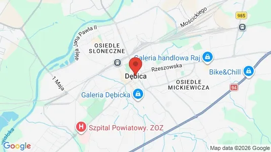 Varastot Vuokrattavana i Dębicki - Kuva Google Street Viewstä