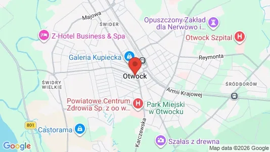 Varastot Vuokrattavana i Otwocki - Kuva Google Street Viewstä
