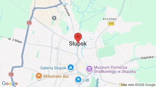 Varastot Vuokrattavana i Słupsk - Kuva Google Street Viewstä
