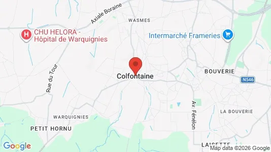Real estate lands for sale i Colfontaine - Photo from Google Street View