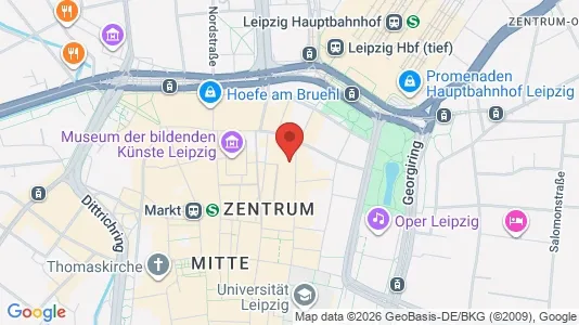 Lokale biurowe Do wynajęcia i Leipzig - kort over placeringen