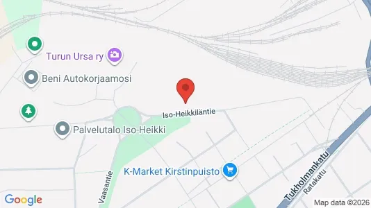 Lagerlokaler til leje i Turku - kort over placeringen
