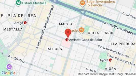 Büros zur Miete i Valencia Algirós – Foto von Google Street View