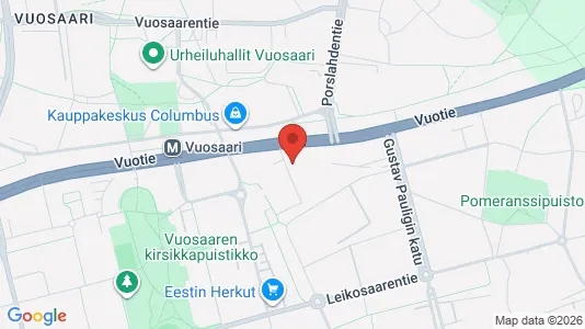 Lokaler til leie i Helsingfors Itäinen - kort over placeringen