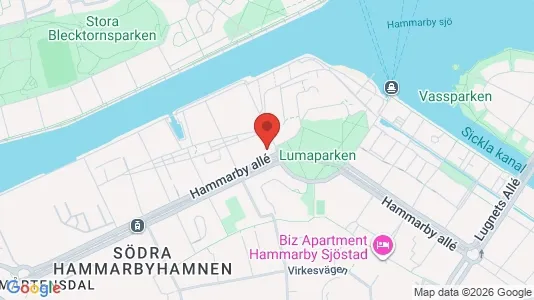 Kontorlokaler til leje i Hammarbyhamnen - Foto fra Google Street View