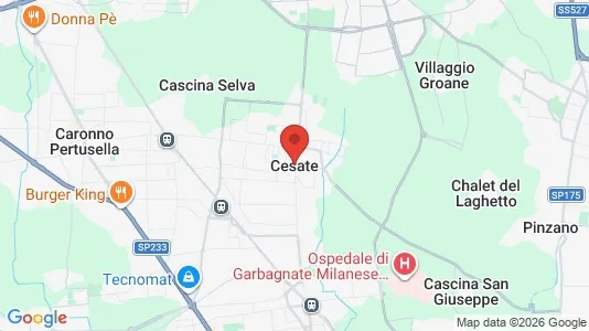 Varastot Myynnissä i Cesate - Kuva Google Street Viewstä