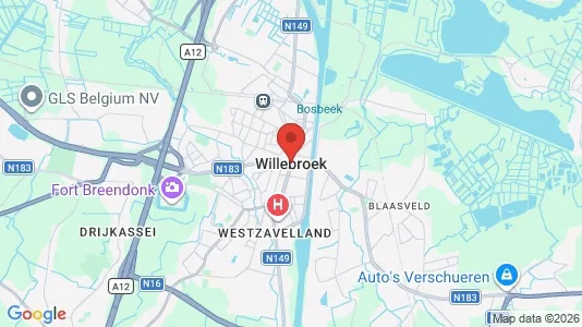 Varastot Vuokrattavana i Willebroek - Kuva Google Street Viewstä
