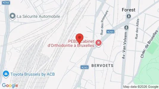 Office spaces for rent i Brussels Vorst - kort over placeringen