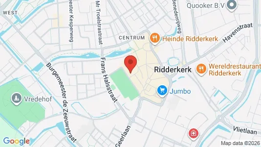 Commercial properties for rent i Ridderkerk - kort over placeringen