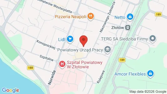 Lokaler til leje i Złotowski - Foto fra Google Street View