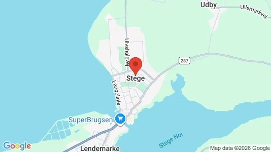 Kaupat Vuokrattavana i Stege - Kuva Google Street Viewstä