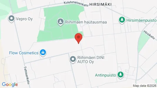 Varastot Vuokrattavana i Riihimäki - Kuva Google Street Viewstä
