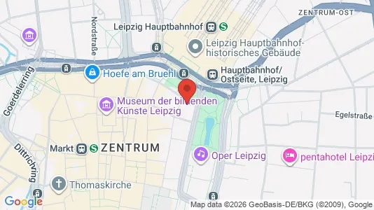 Toimistotilat Vuokrattavana i Leipzig - kort over placeringen