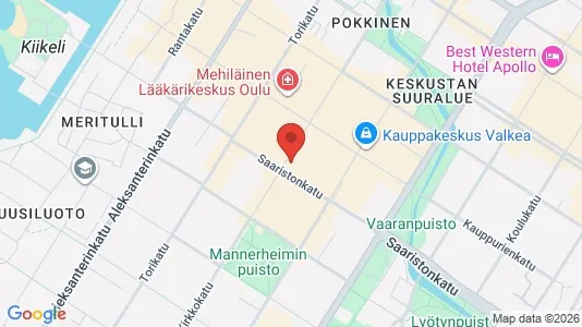 Propiedades comerciales En alquiler i Oulu - kort over placeringen