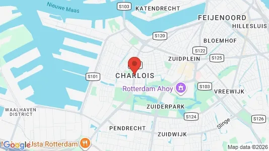 Ladenlokale zur Miete i Rotterdam Charlois - kort over placeringen