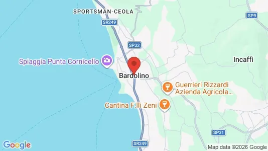 Lager til leie i Bardolino - kort over placeringen