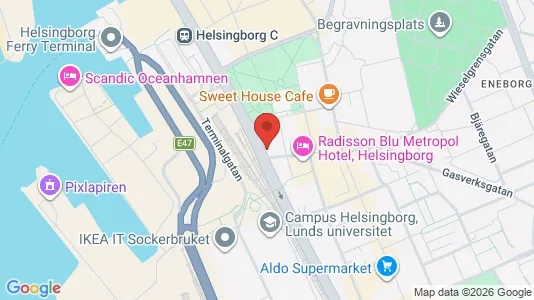 Kontorlokaler til leje i Helsingborg - Foto fra Google Street View