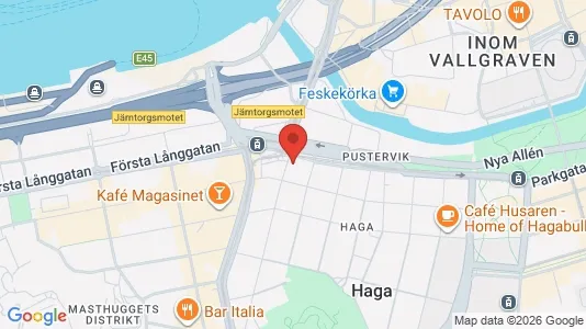 Kontorlokaler til leje i Gøteborg Centrum - kort over placeringen