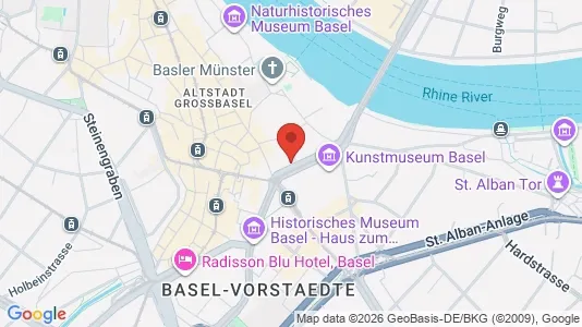 Toimistotilat Vuokrattavana i Basel-Stadt - kort over placeringen
