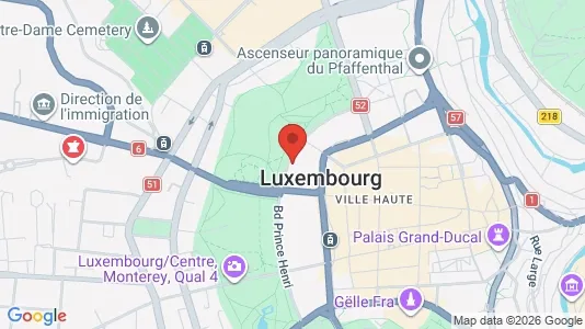Kontorlokaler til leje i Luxembourg - kort over placeringen