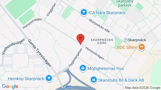 Företagslokaler för uthyrning i Söderort - kort over placeringen