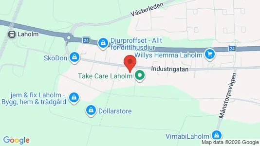 Bedrijfsruimtes te huur i Laholm - Foto uit Google Street View