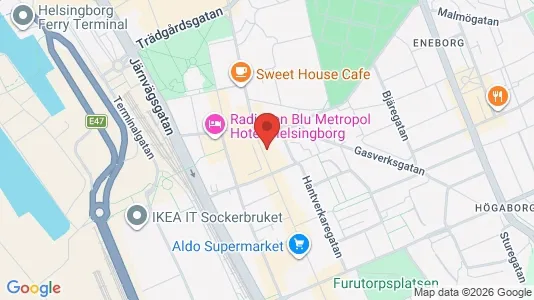 Liikekiinteistöt Vuokrattavana i Helsingborg - Kuva Google Street Viewstä