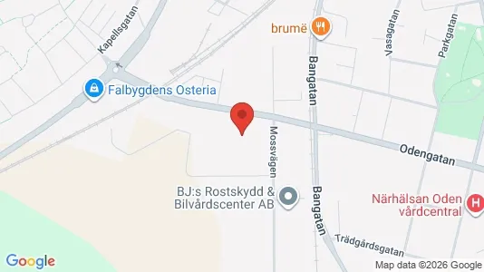 Företagslokaler för uthyrning i Falköping – Foto från Google Street View