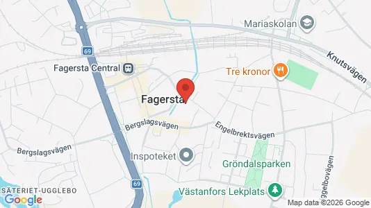 Liikekiinteistöt Vuokrattavana i Fagersta - Kuva Google Street Viewstä