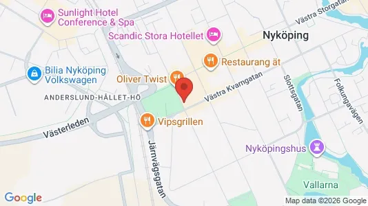 Gewerbeflächen zur Miete i Nyköping – Foto von Google Street View